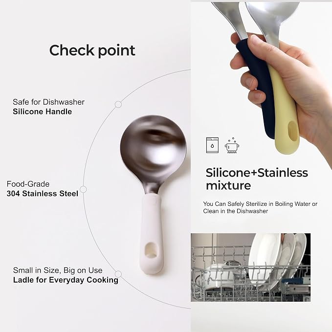 Korean Mukbang Spoon, Serving Spoon, 미니 국자, 서빙스푼 전현무 국자 - Image 6