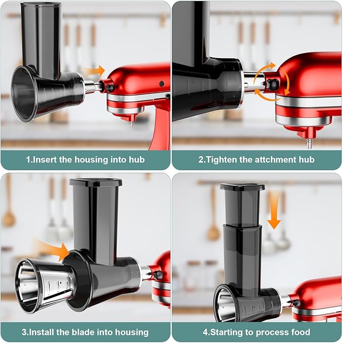Slicer Shredder Attachment for Kitchenaid Stand Mixer, Salad Machine - Image 5