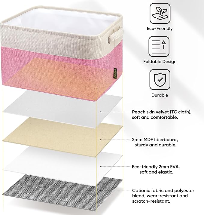 BALEINE 2 Pack Fabric Closet Storage Bins - Image 4
