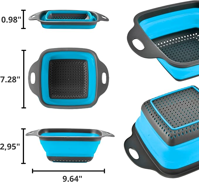 Square Collapsible Colander - Image 2