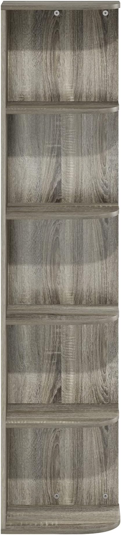 Furinno PASIR Book Shelf, 5-Tier Corner Bookshelf - Image 7