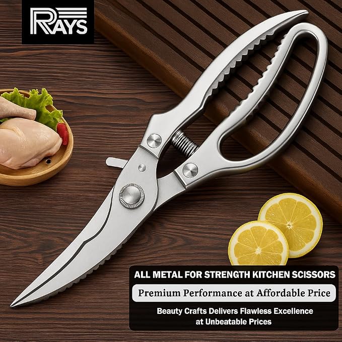 Heavy Duty Poultry Shears – Professional Stainless Steel Kitchen Scissors - Image 9
