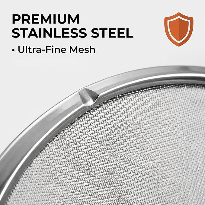 Stainless Steel Grease Splatter Guard, 11-Inch Fine Mesh Cover - Image 4
