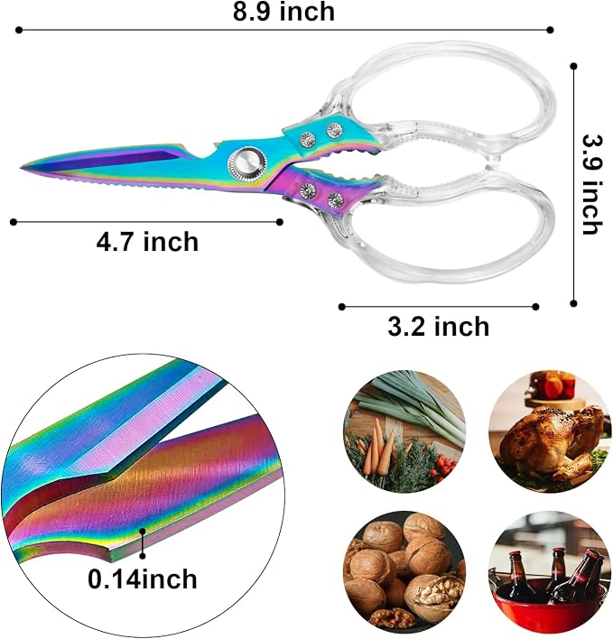 CGBE Kitchen Scissors, Heavy Duty Food Scissors - Image 3