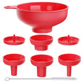 Wide Mouth Kitchen Funnel, Food Grade Plastic Cooking Canning Funnel by BALIWELL
