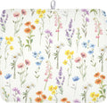 Spring Floral Dish Drying Mat for Kitchen Counter 16 x 18 Inch Colorful Flowers by Unknown