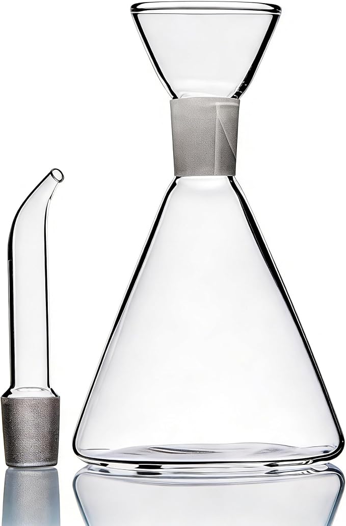 ELETON Conical Borosilicate Glass Olive Oil Dispenser – Non Drip Oil Bottle - Image 6