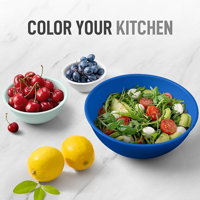 Zulay Kitchen 12 Piece Plastic Mixing Bowls - Image 6