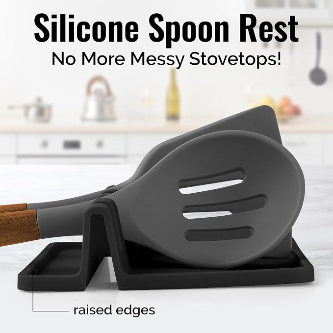 Zulay Kitchen Silicone Utensil Rest - Image 2
