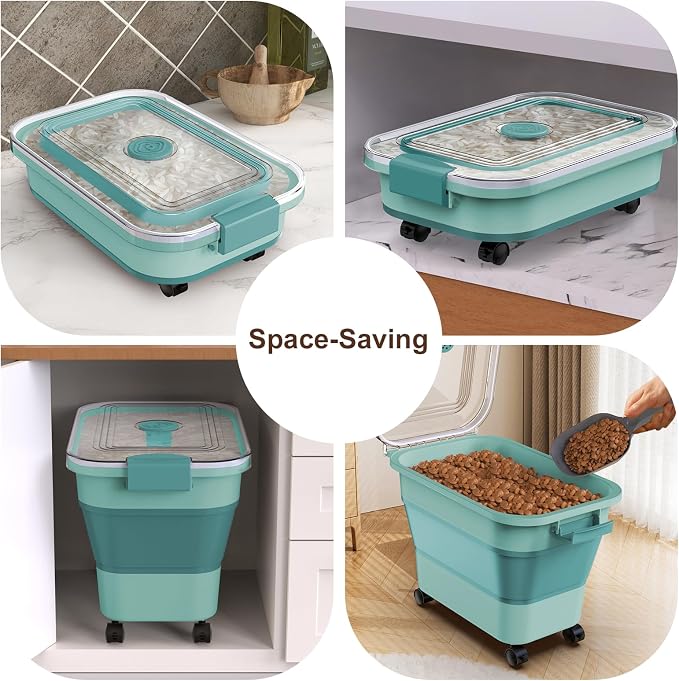 Rice Storage Container, Collapsible Airtight Food Storage Containers 20-30lbs - Image 7