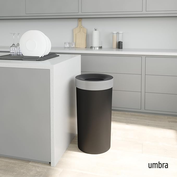 Umbra Vento Kitchen Trash Can – Large 16 Gal Open Top Garbage Can - Image 2