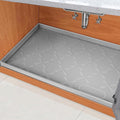 SIKADEER 22" x 22" Under Sink Mat Waterproof, Silicone Mat Kitchen Drawer Shelf by SIKADEER