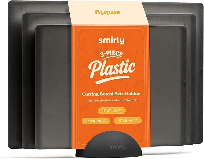 SMIRLY Plastic Cutting Board Set by Smirly
