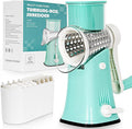 5-in-1 Rotary Cheese Grater Hand Crank, Vegetable Slicer Shredder by Nexsujo