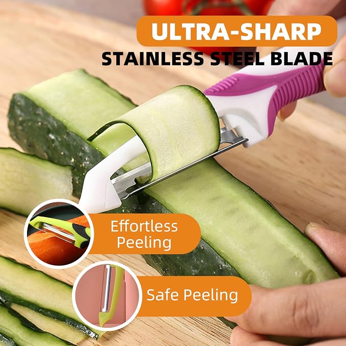 Trez Treamer Vegetable Peelers for Kitchen, Ultra-thin Peeling - Image 2