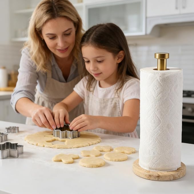 Koville Paper Towel Holder Countertop, Standing Paper Roll Holder - Image 5