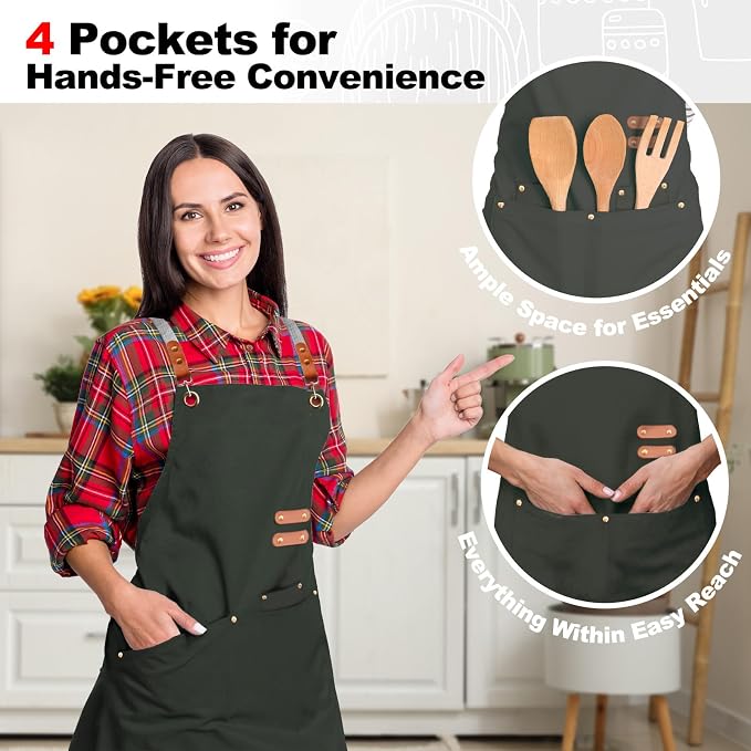 BeLuyi chef apron bib tool apron - Image 6