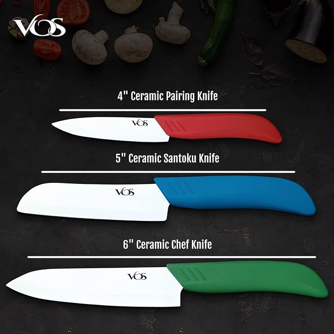 Vos Ceramic Knife Set in Elegant Gift Box, Ceramic Knives Set - Image 3