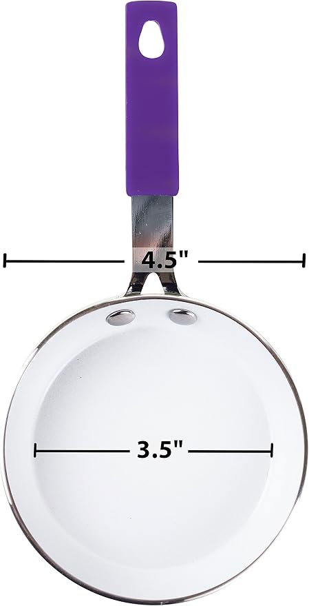 Good Living 3.5" Fast-Heating Aluminum Single-Egg Pan, Colors Vary, Non-Stick - Image 5