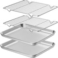 Wildone Baking Sheet with Rack Set, Stainless Steel Cookie Pan baking Tray with by Wildone