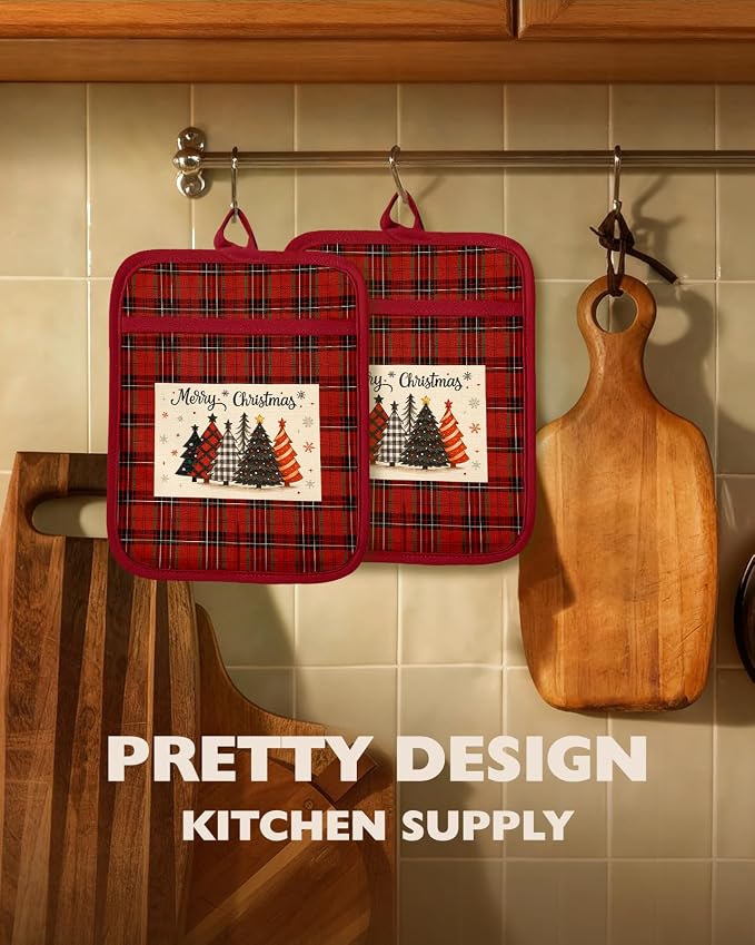 Slohif Silcone Christmas Pot Holders - Image 5
