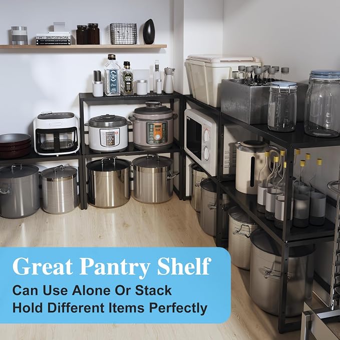 Expandable Metal Storage Shelves, 110LBS Heavy Duty Shelving Units and Storage - Image 6