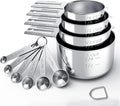 TILUCK Stainless Steel Measuring Cups & Spoons Set, Cups and Spoons, Kitchen by TILUCKBringsGoodLuck