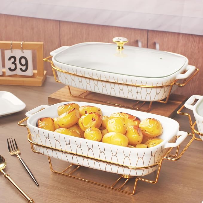 10" x 7" Ceramic Casserole Dish - Image 4
