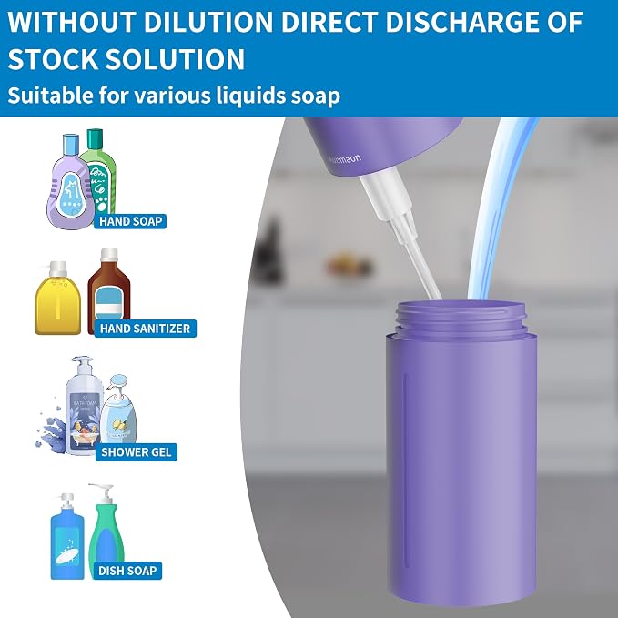 Aunmaon Automatic Soap Dispenser Touchless, Hands-Free, Long Battery Life - Image 3