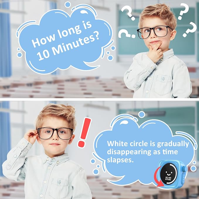 Visual Timer for Kids, 99 Minute Digital Cute Kids Visual Timer Classroom Timer - Image 9