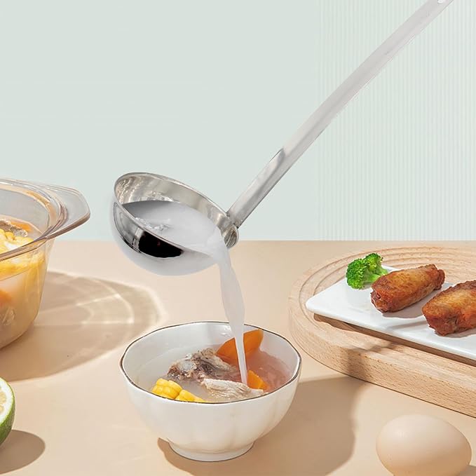 2PCS 10 Inch Stainless Steel Soup Ladle - Image 4