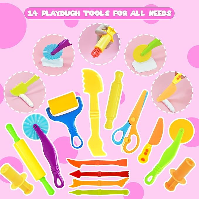 Playdough Tools Set, Creative Play Dough Accessories - Image 2