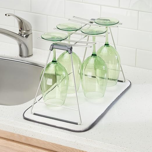 iDesign iDry Absorbent Kitchen Countertop Dish Drying Mat - Image 4