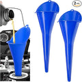 2 PCS Oil Funnel, Plastic Long Neck Multi-Purpose Spill Saver Funnel, Engine by Unknown