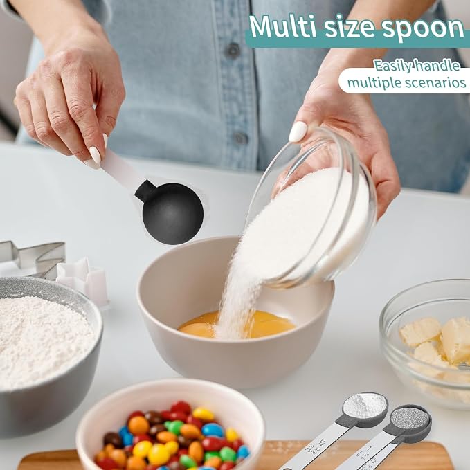 Measuring Cups Set Measuring Spoons Set, Nesting Measure Cups - Image 7