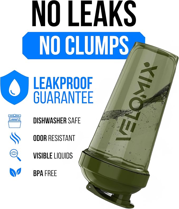 VELOMIX -2 Pack- 28 oz Protein Shaker Bottles - Image 3