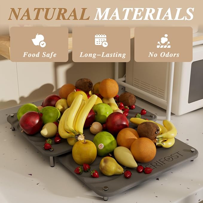 VERIFOST 2 Pcs Large Gray Stone Dish Drying Mat - Image 6