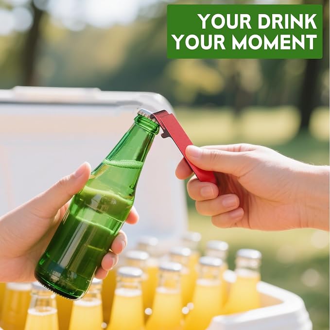 6 Pack Bottle Opener Keychain Set, Colorful Aluminum Alloy Beer Bottle Openers - Image 5