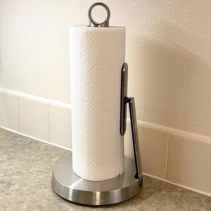 theaoo Heavy-Duty Stainless Steel Paper Towel Holder - Image 4