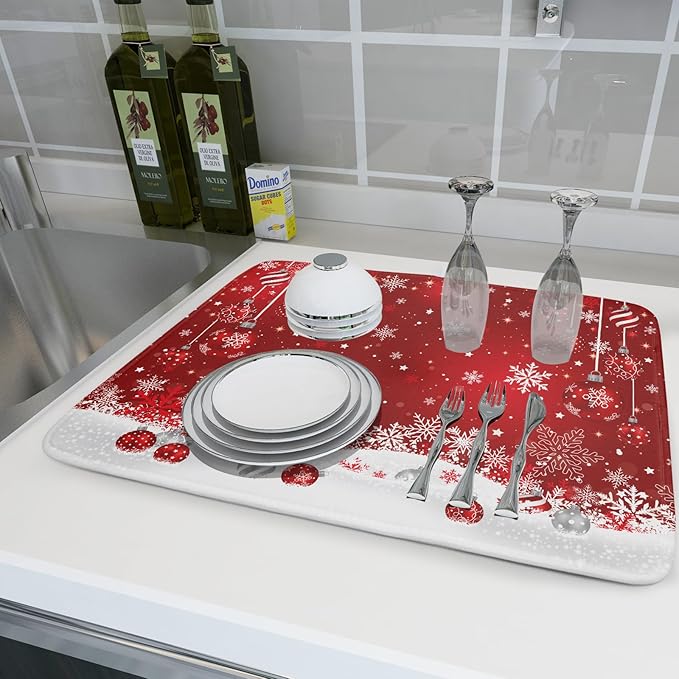 Giwawa Xmas Balls Dish Drying Mat - Image 6