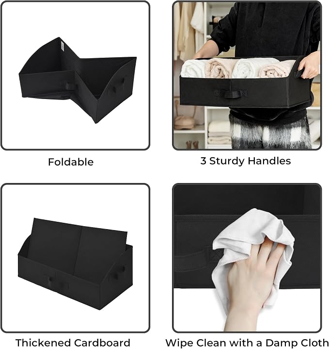 GRANNY SAYS Closet Organizer Bins, Trapezoid Storage Bin, Storage Baskets - Image 7
