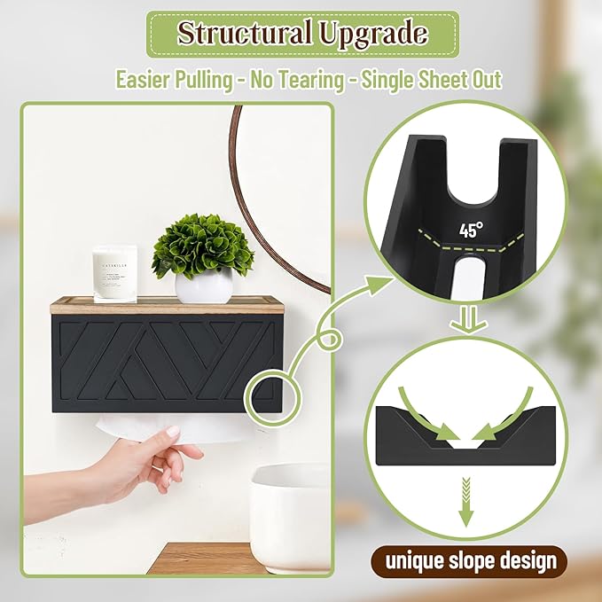 Paper Towel Dispenser Wall Mount, Paper Towel Holder Wall Mounted - Image 4