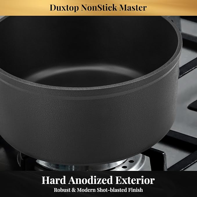 Duxtop Nonstick Master Saucepans Hard Anodized 2 Quart Small Sauce Pan - Image 5