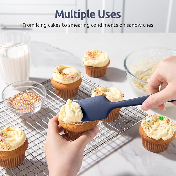 Heat Resistant Silicone Spatula Set: U-Taste 600ºF High Temp Seamless Food - Image 7