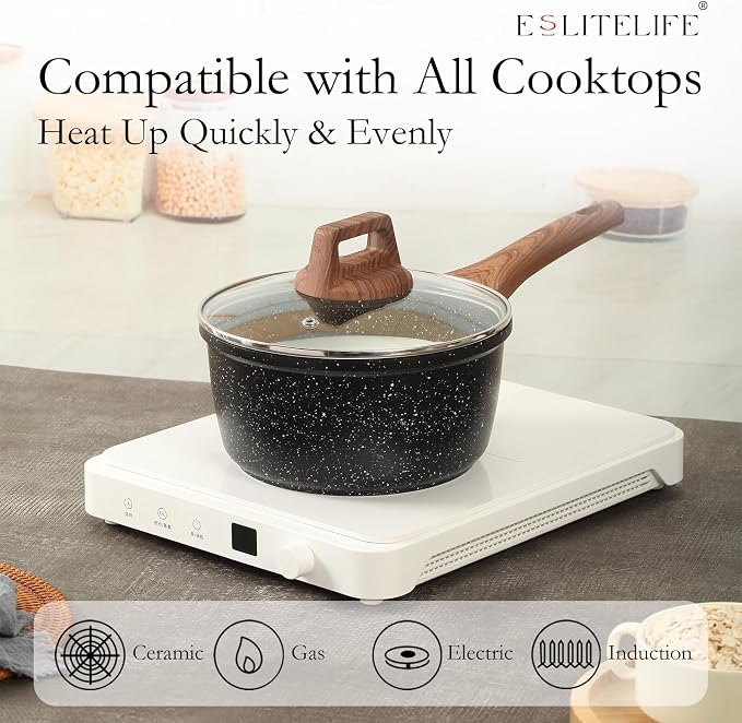 ESLITE LIFE Nonstick Sauce Pan - Image 4