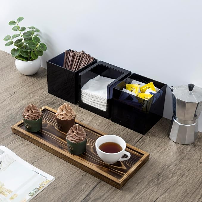 MyGift Coffee Organizer, Modern Acrylic Coffee and Tea Organizer - Image 3