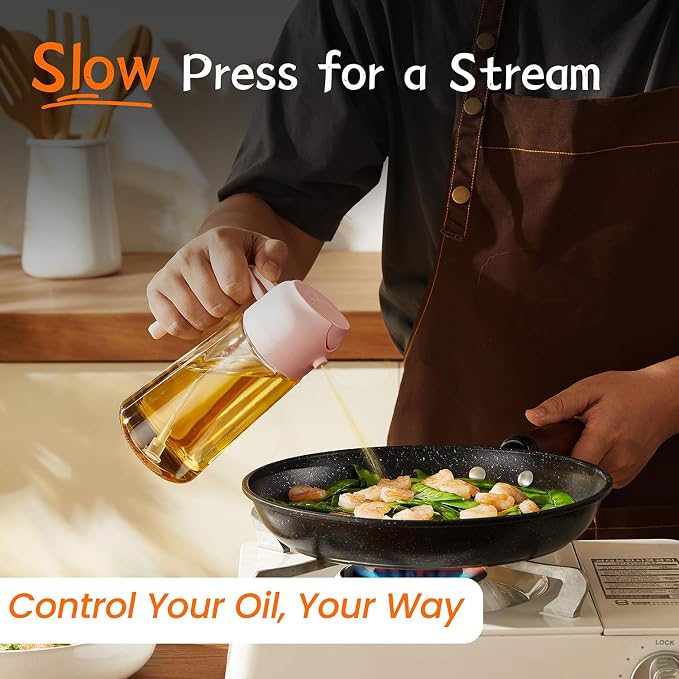 TrendPlain 16oz/470ml Glass Olive Oil Sprayer - Image 3