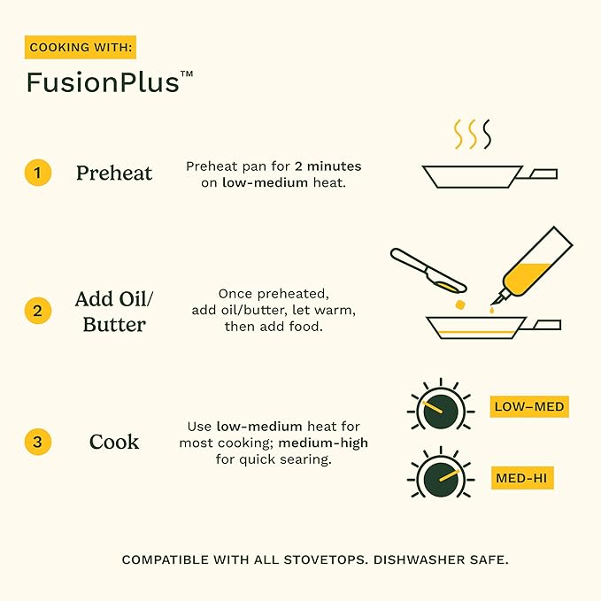 Cuisinart FusionPlus Hybrid Stainless Steel Cookware Set, 5-Piece Skillet - Image 9