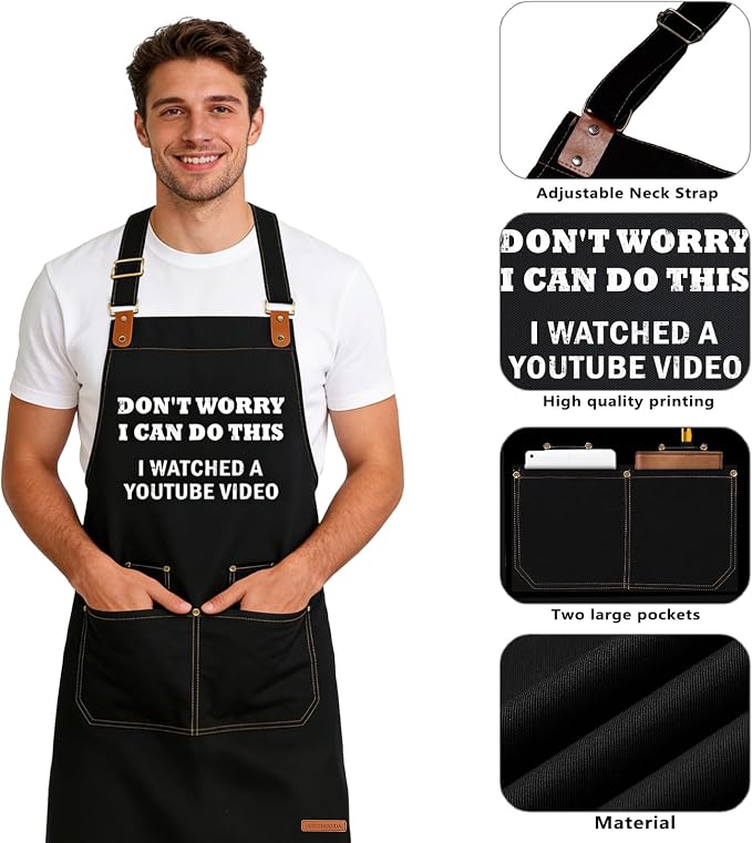 Baking Apron for Men Women, Funny Apron Baking Gifts - Image 3
