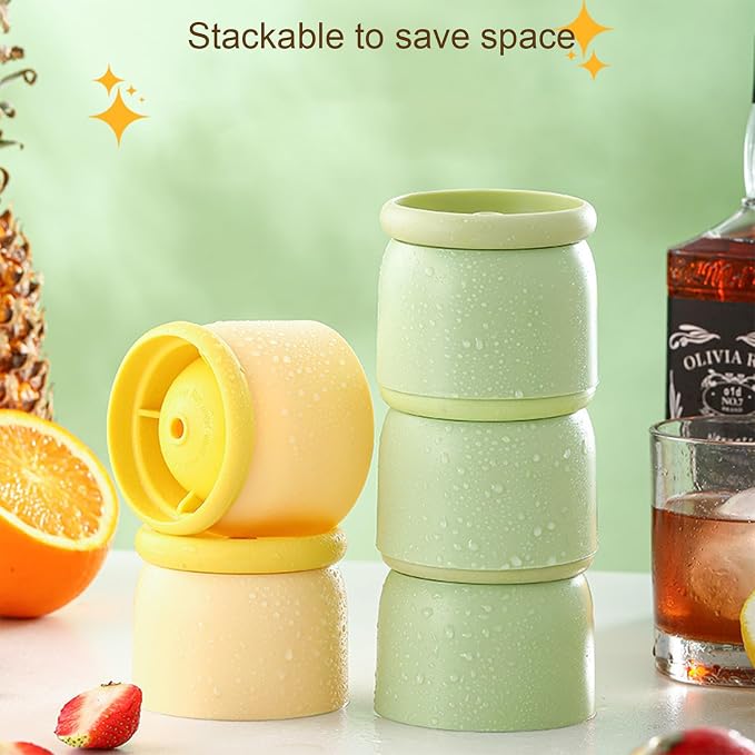 Round Ice Cube Molds Set of 4, Make 2.4 Inch Spherelce ice - Image 5